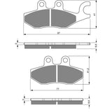 Brake Pads 1312-20288902, image 3 of 4