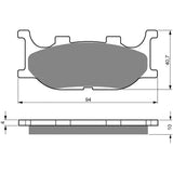 Brake Pads 1312-20287149, image 2 of 3