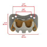 Caltric Brake Caliper CR236AA1016, image 2 of 4