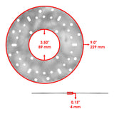 Caltric Brake Disc DS102AA1005, image 4 of 4