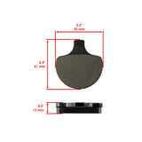 Caltric Brake Pads MP276AA2035, image 2 of 4