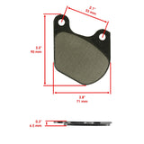 Caltric Brake Pads MP204AA1005, image 2 of 4