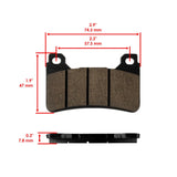 Caltric Brake Pads MP289AA2002, image 2 of 4