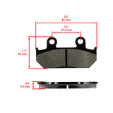 Caltric Brake Pads MP240AA2002, image 2 of 4