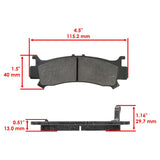Caltric Brake Pads MP319AA1002, image 2 of 4