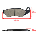 Caltric Brake Pads MP126AA1028, image 2 of 4