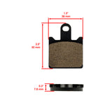 Caltric Brake Pads MP242AA2004, image 2 of 4