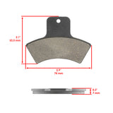 Caltric Brake Pads MP134AA2085, image 3 of 4