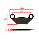 Caltric Brake Pads MP281AA2012, image 2 of 4