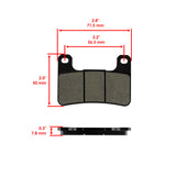 Caltric Brake Pads MP243AA2006, image 2 of 4