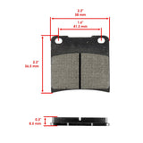 Caltric Brake Pads MP231AA1001, image 2 of 4