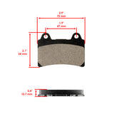 Caltric Brake Pads MP190AA1015, image 2 of 4