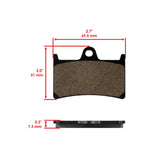 Caltric Brake Pads MP271AA1001, image 2 of 4