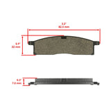 Caltric Brake Pads MP221AA1004, image 2 of 4