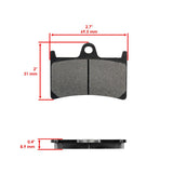 Caltric Brake Pads MP153AA2037, image 2 of 4