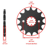 Caltric Chain & Sprocket Kit CH182AA2023, image 2 of 4