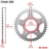 Caltric Chain & Sprocket Kit CH141AA2014, image 3 of 4