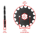 Caltric Chain & Sprocket Kit, image 2 of 4