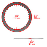 Caltric Clutch Plate FP136A2012, image 2 of 2