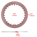 Caltric Clutch Plate DJ1381SGR381SS, image 4 of 4