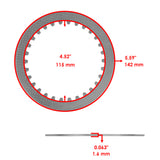 Caltric Clutch Plate DJ1441SGR441SS, image 4 of 4
