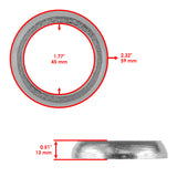 Caltric Exhaust Gasket MG108AA1012, image 2 of 4