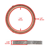 Caltric Exhaust Gasket MG154AA1009, image 2 of 4