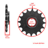 Caltric Sprocket FS163-16, image 2 of 4