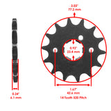 Caltric Sprocket FS104-14, image 2 of 4