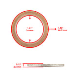 Caltric Exhaust Gasket MG229AA1006, image 2 of 4