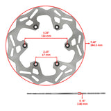 Caltric Brake Disc DS129AA1001, image 2 of 4