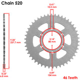 Caltric Sprocket RS115-46, image 2 of 4