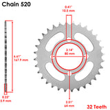Caltric Sprocket RS185-32, image 2 of 4