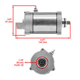 Caltric Starter Motor 18631AA1002, image 2 of 4