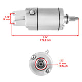 Caltric Starter Motor 18666AA1004, image 2 of 4