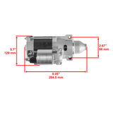 Caltric Starter Motor 18549AA1002, image 2 of 4