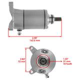 Caltric Starter Motor 18808AA1007, image 2 of 4