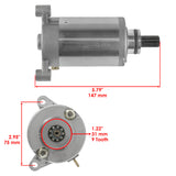 Caltric Starter Motor 19627AA2001, image 2 of 4
