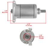 Caltric Starter Motor 19500AA1002, image 2 of 4