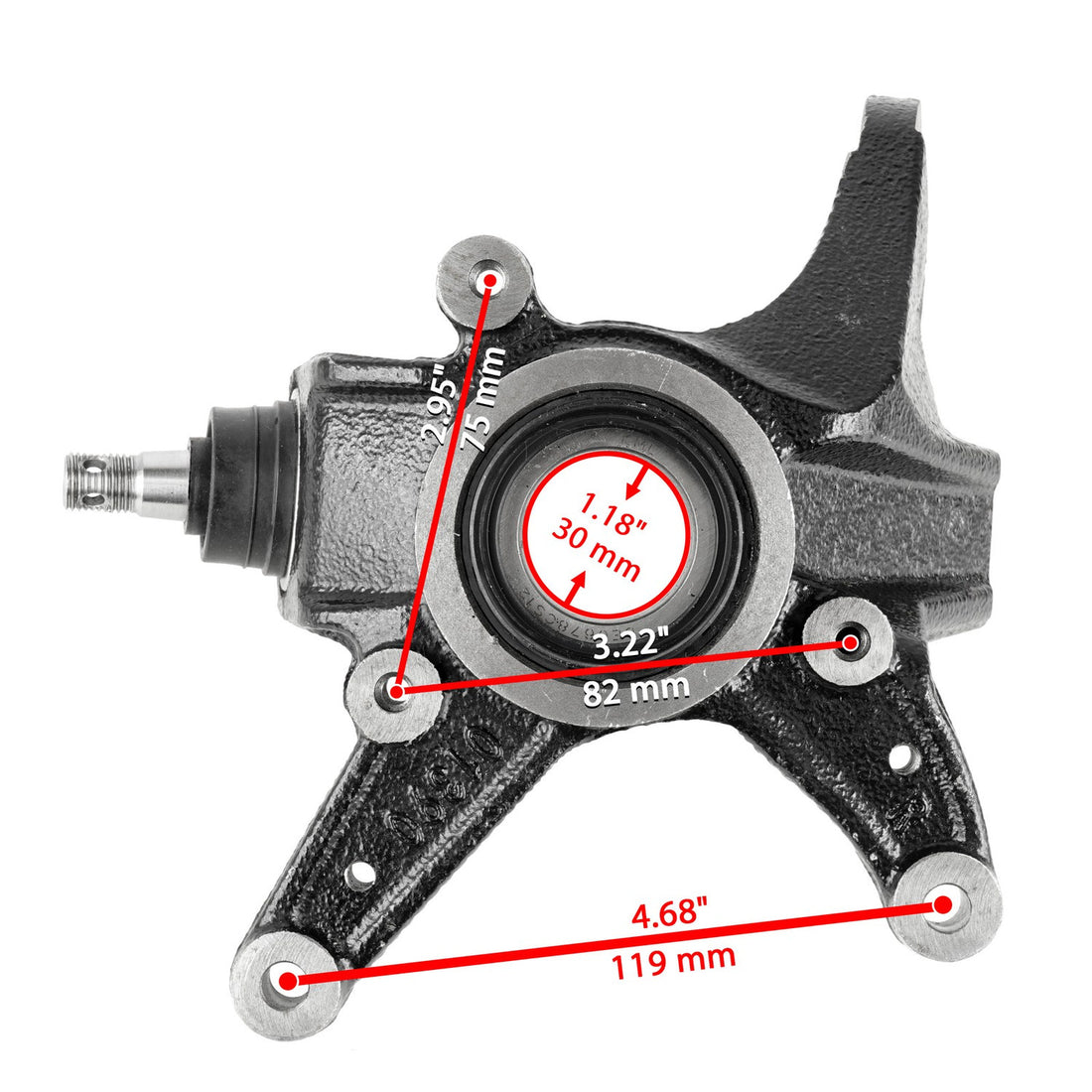 Caltric Steering Knuckle, image 1 of 4