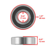 Caltric Wheel Bearing BR112AA2015, image 3 of 4