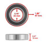 Caltric Wheel Bearing BR107AA2051, image 2 of 4