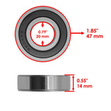 Caltric Wheel Bearing BR113AA2032, image 2 of 3