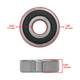 Caltric Wheel Bearing BR112AA2092, image 3 of 4
