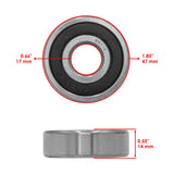 Caltric Wheel Bearing BR112AA2034, image 3 of 4