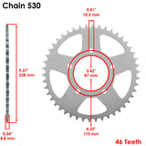 Celox Chain & Sprocket Kit EG1933FS122XO, image 3 of 4