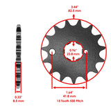 Celox Chain & Sprocket Kit EG1613CH184XO, image 2 of 4