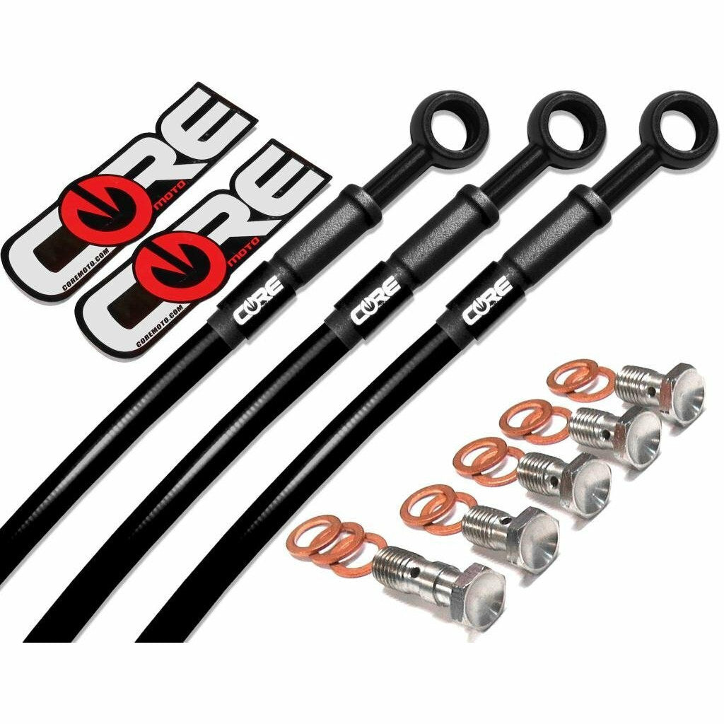 Core.Moto Brake Line ZX6R-Brake-Lines-Black-2013-ABS, image 1 of 2
