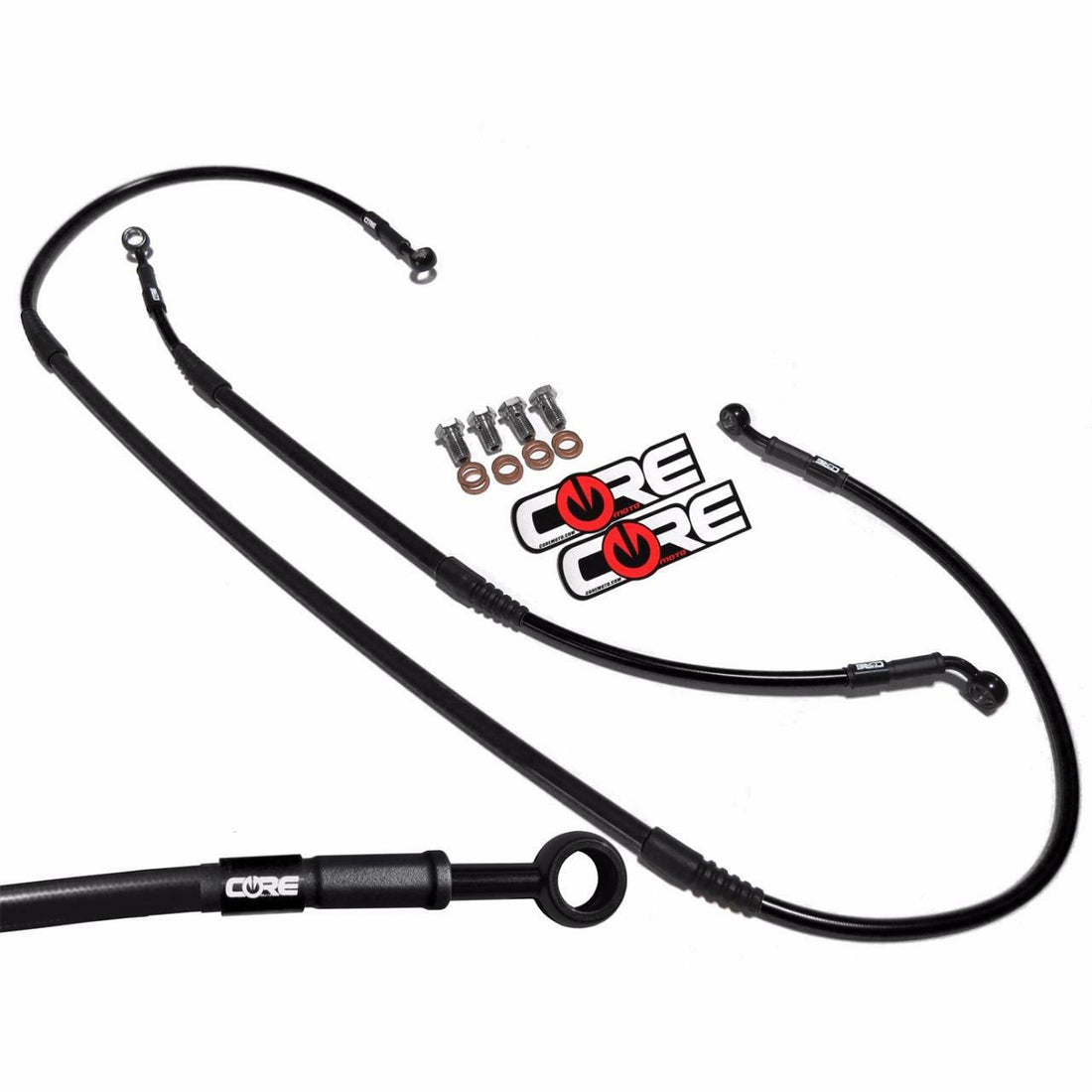 Core.Moto Brake Line KDX200-Brake-Lines-1995-Black