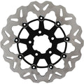 Galfer 11.5" Floating Wave Front Brake Rotor Black Carrier - Harley Softail 2000-2014 | DF680CW-B